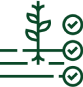 Icon of a plant and checklist items