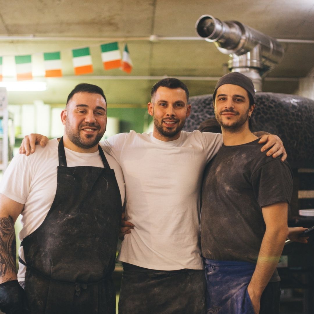 picture of the rudy's pizza team