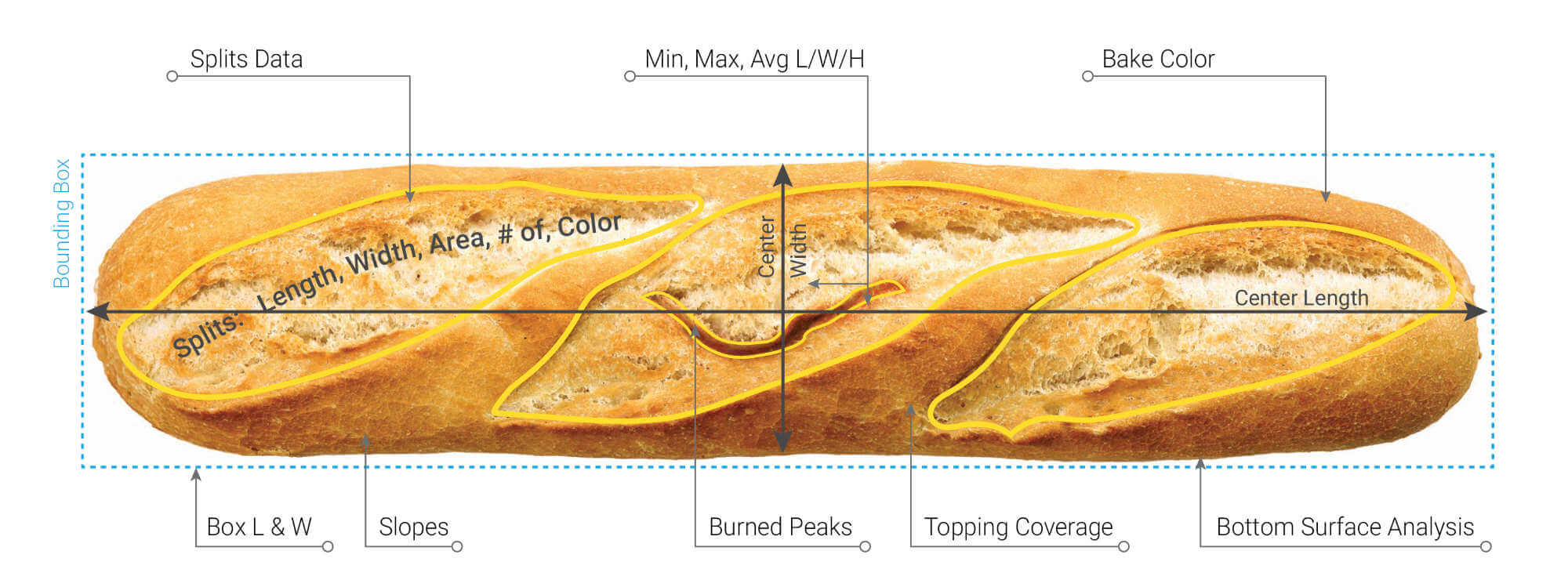 Baguettes & Bread Sticks Measurements