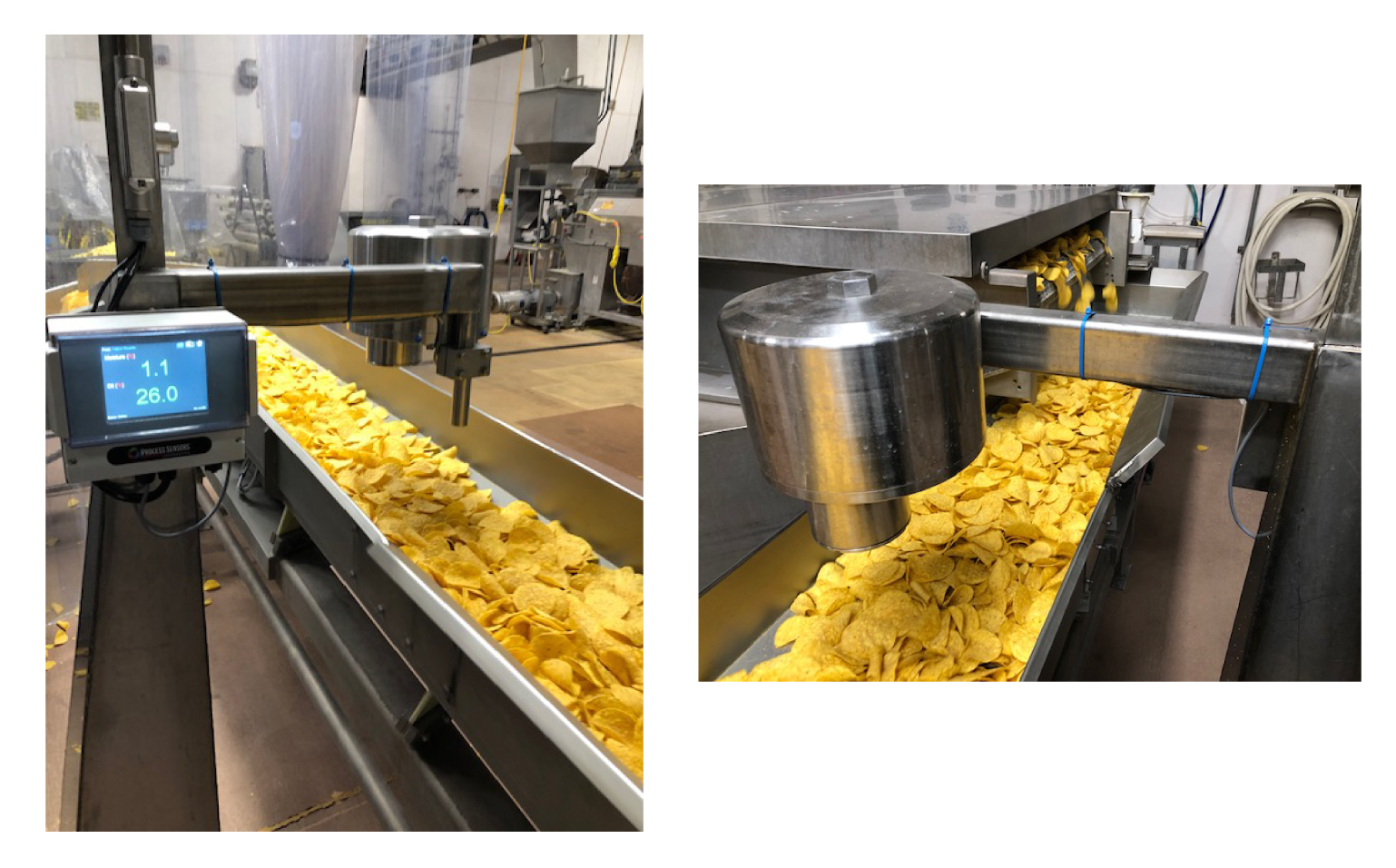 MCT469-SF installed on a tortilla chip processing line