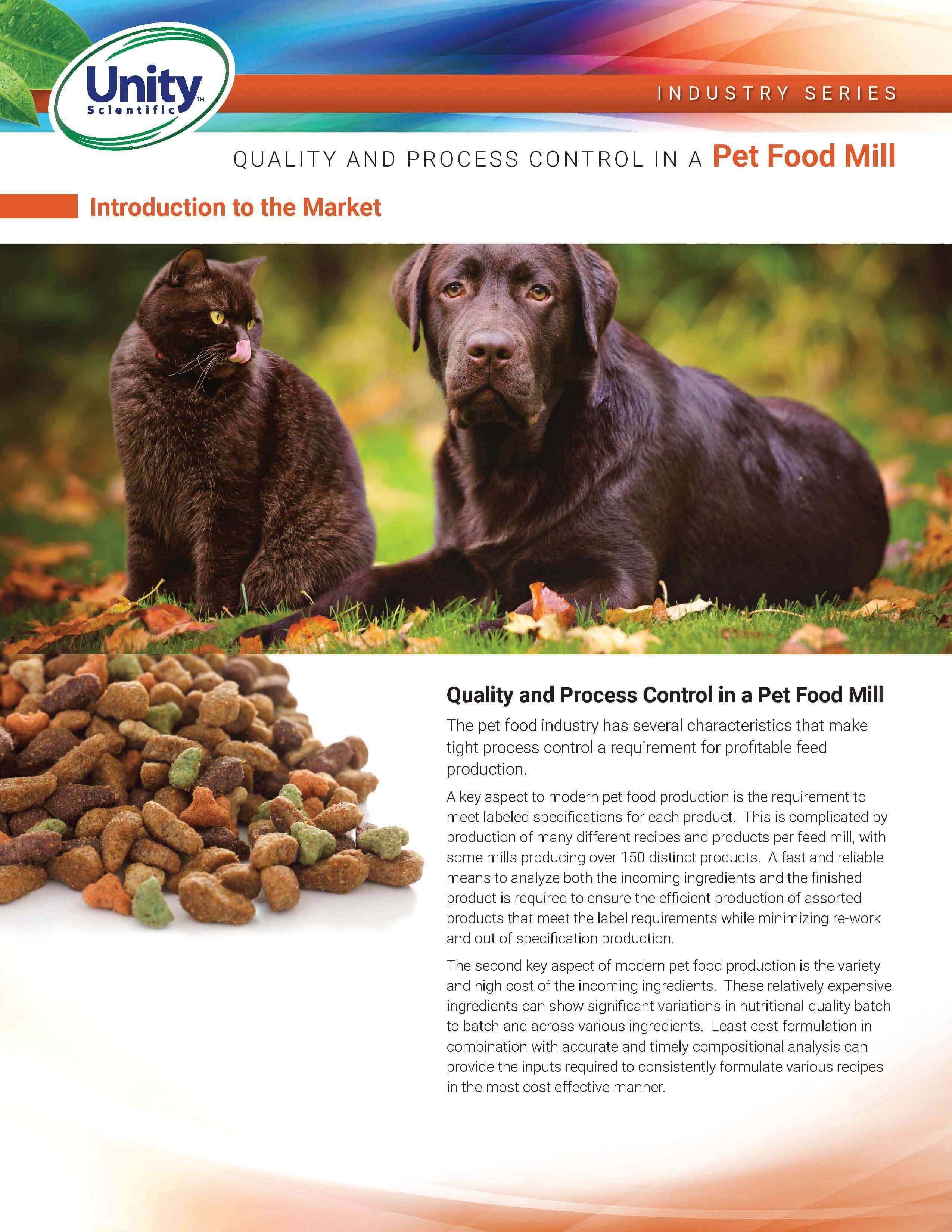 Industry Series Quality And Process Control In A Pet Food Mill
