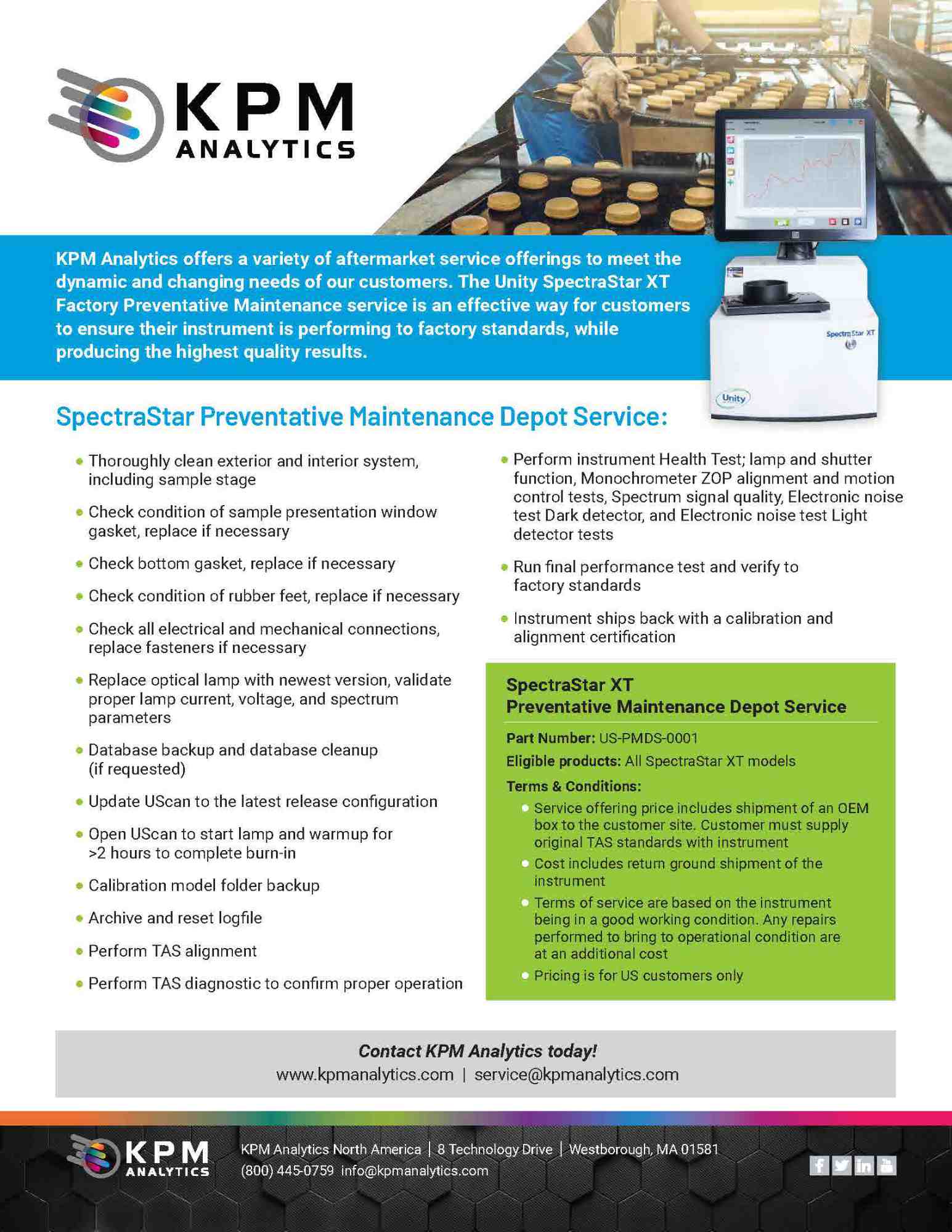 SpectraStar™ Depot Preventative Maintenance Datasheet (NA)