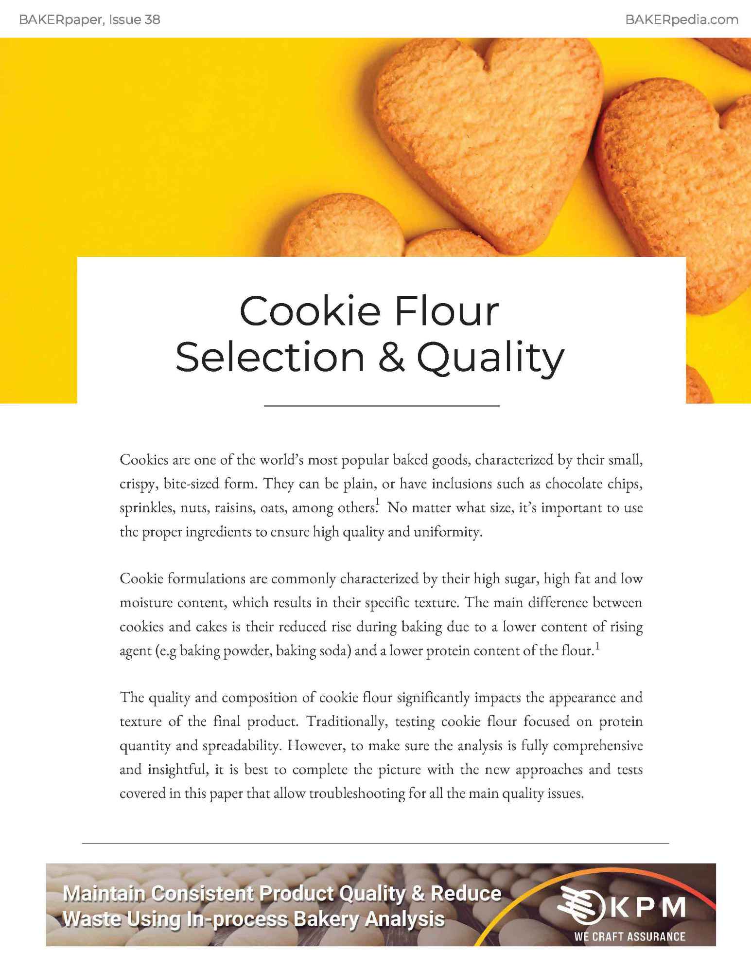 Cookie Flour Selection & Quality BAKERpaper