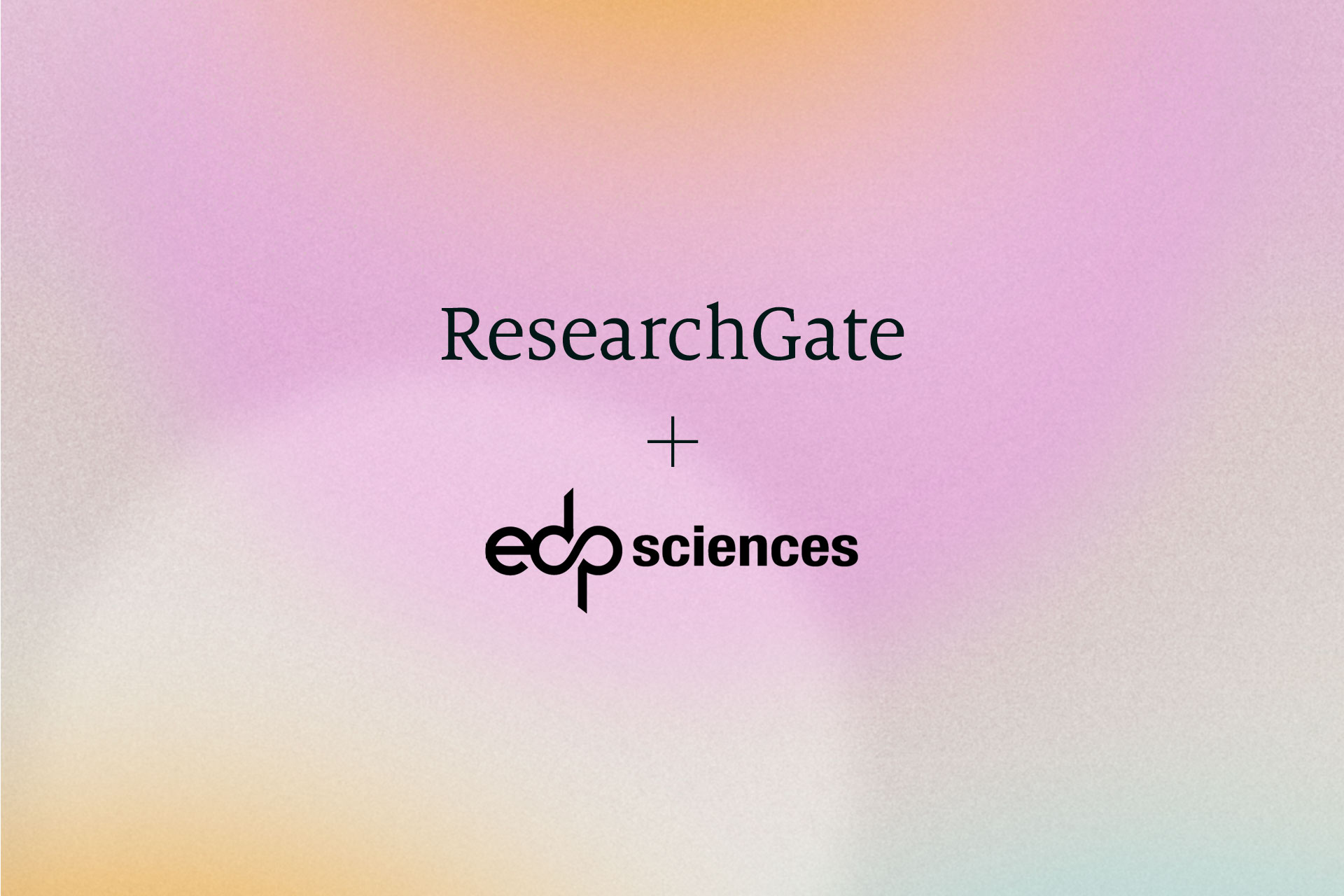 ResearchGate Newsroom ResearchGate and EDP Sciences announce content