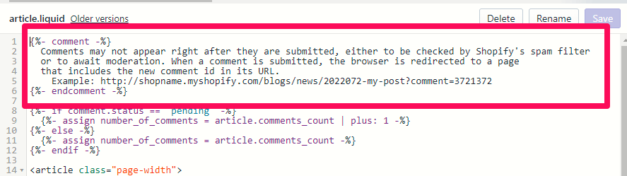 Standard HTML files