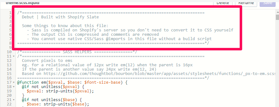 JS and CSS files