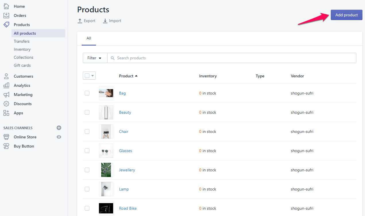 ajouter un nouveau produit à shopify étape 3