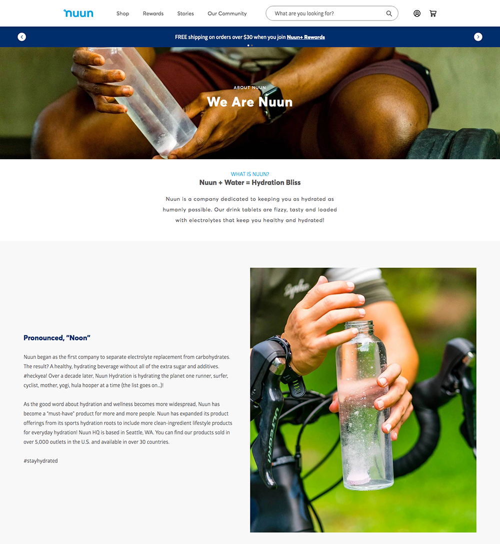 nuun about us page we are nuun