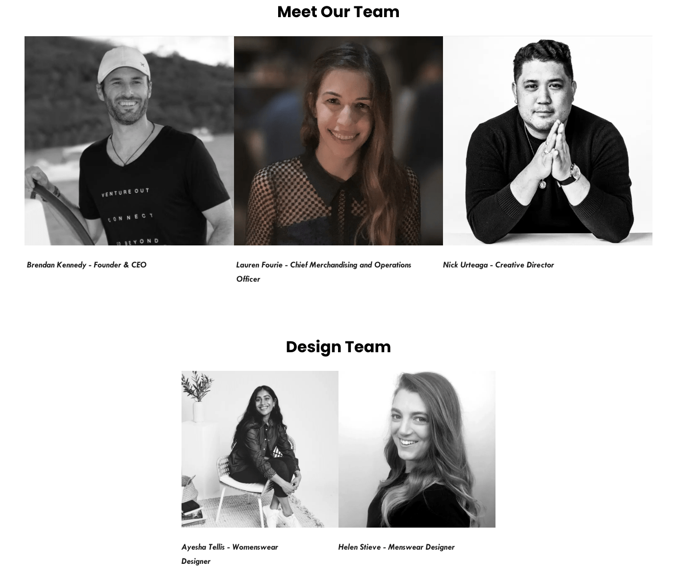 the nxtstop about us page meet the team
