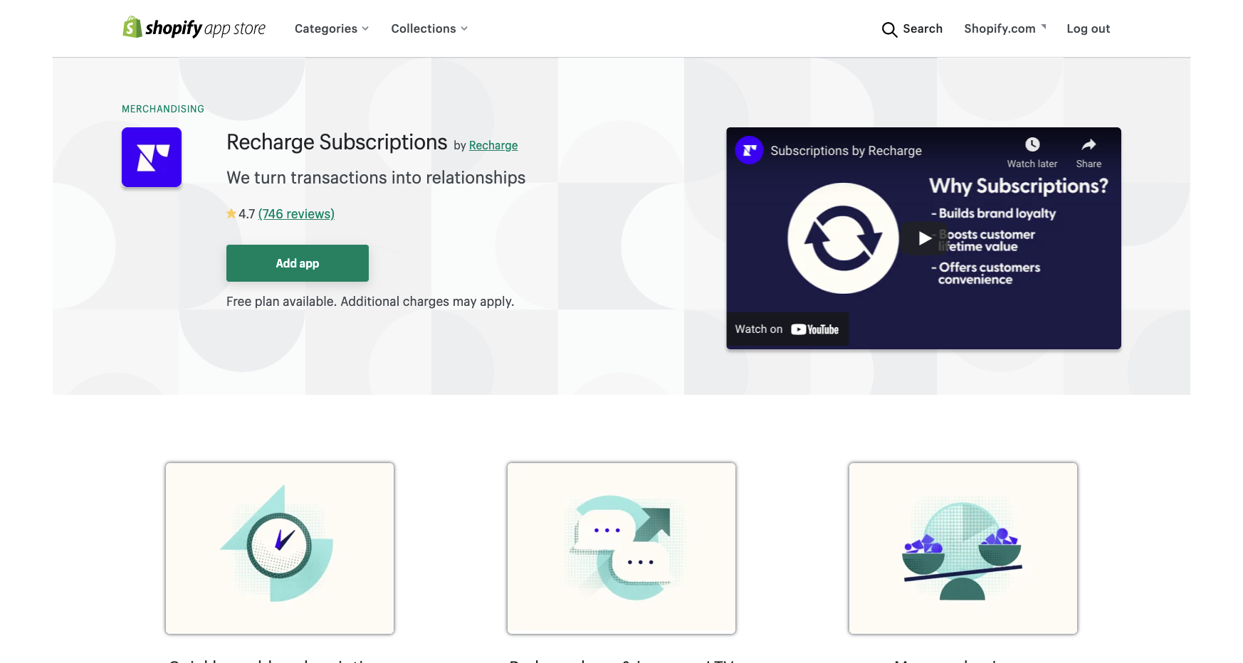 recharge best shopify apps
