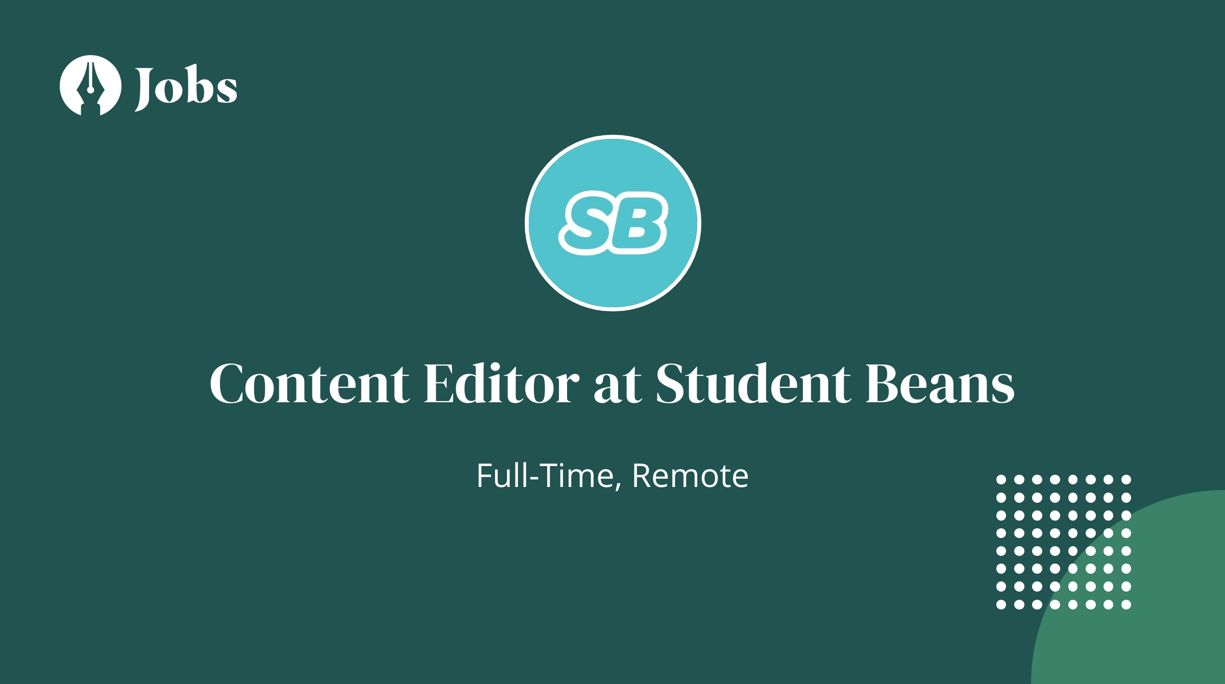 Content Editor at Student Beans (Remote)