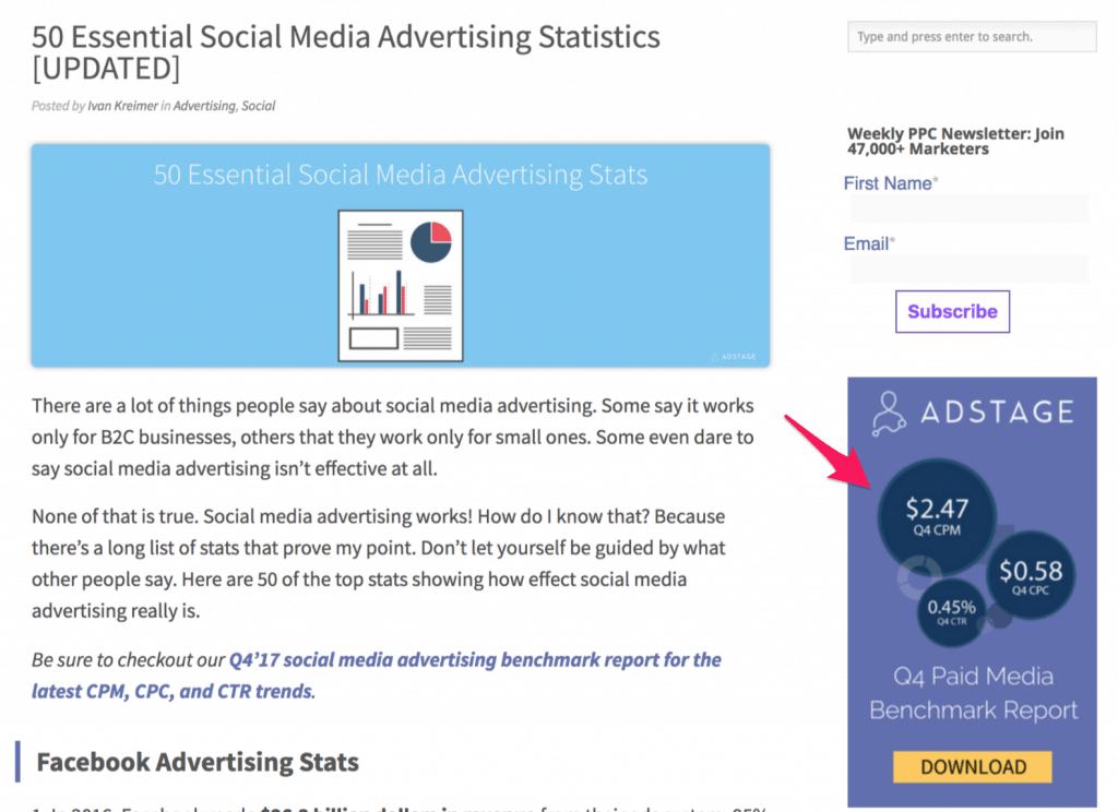 marketing efforts adstage