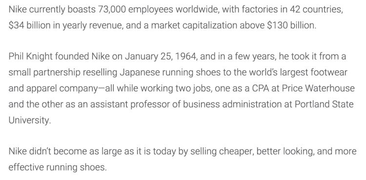 nike marketing article