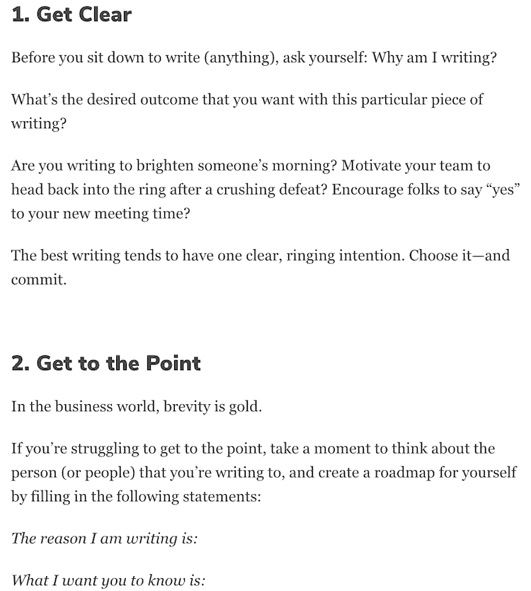 WRITING TIPS PAGE