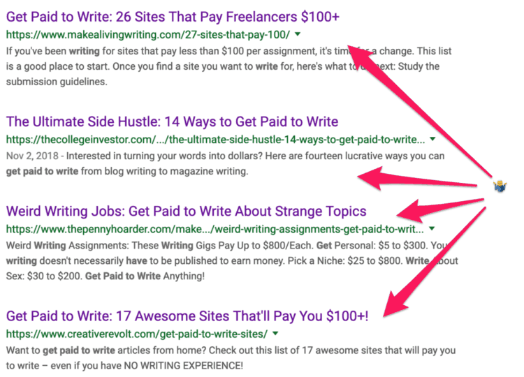 get paid to write