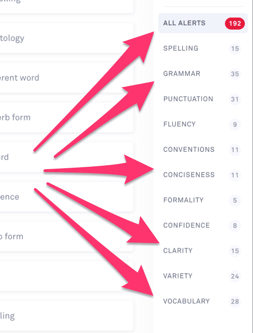 GRAMMARLY EDITING
