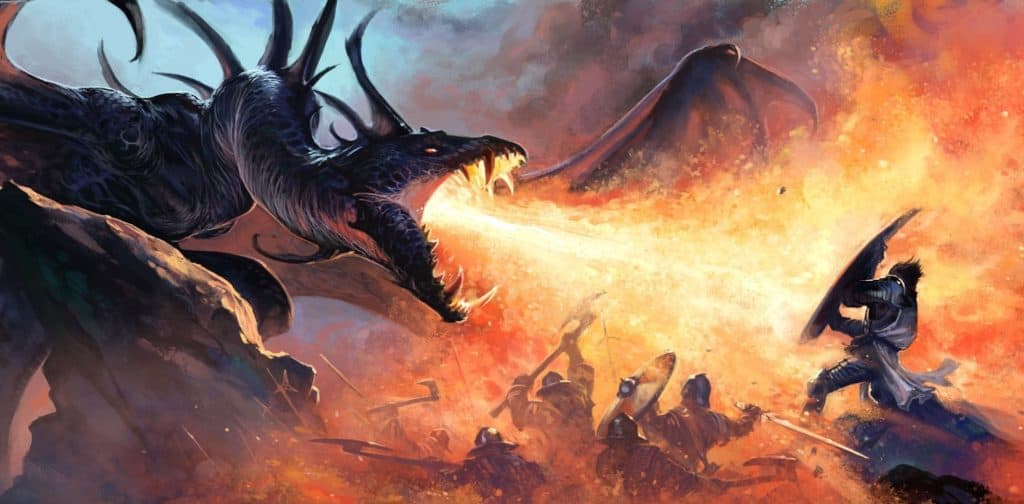 knight dragon