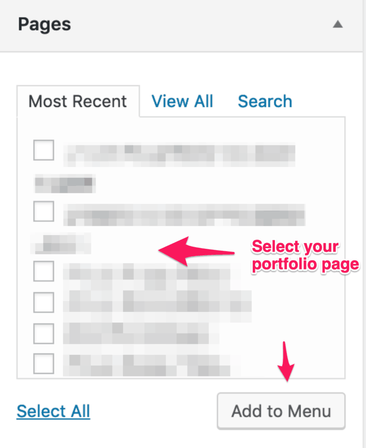 add portfolio page