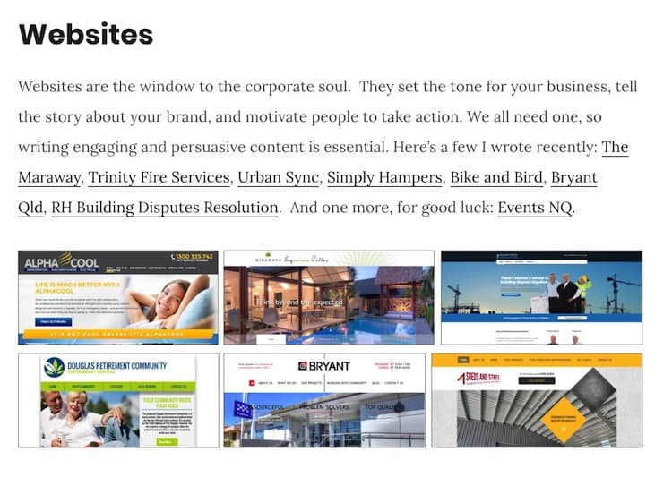 writing portfolio examples