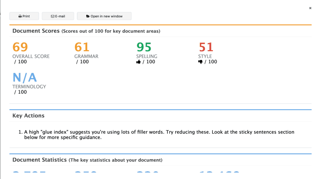 PROWRITINGAID Editing software