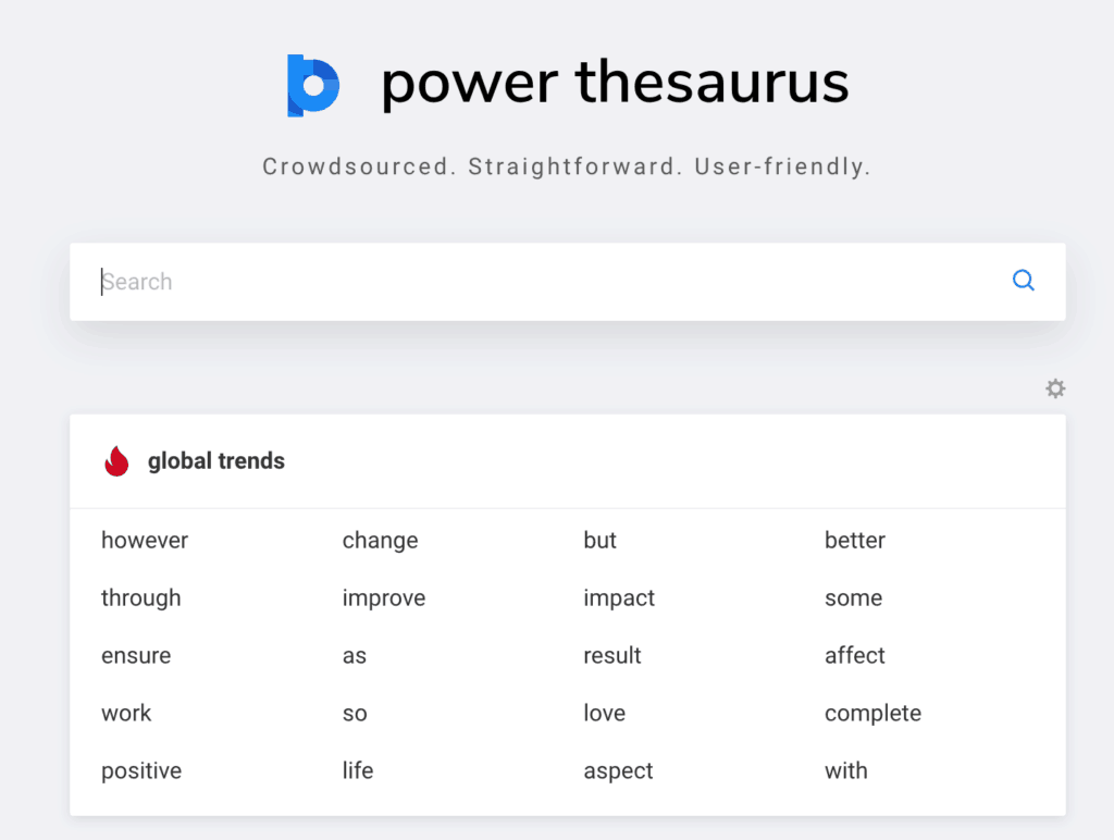 POWER THESAURUS