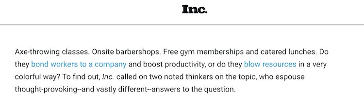 inc writing methods