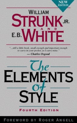 writing books the elements of style