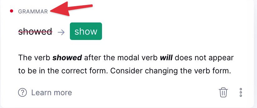 GRAMMARLY EDITING