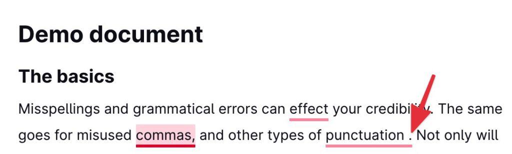 GRAMMARLY PUNCTUATION