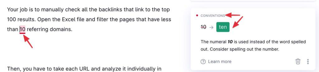 GRAMMARLY CONVENTION