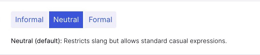 GRAMMARLY GOAL