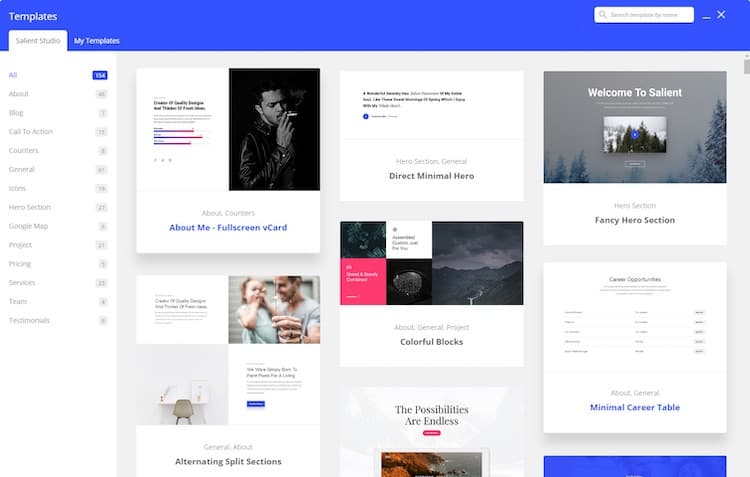 salient templates