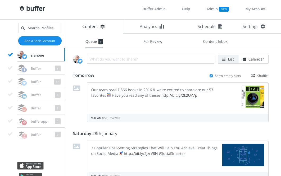 buffer-schedule-profile