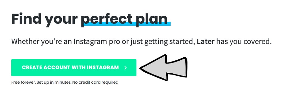 Create your later Instagram account
