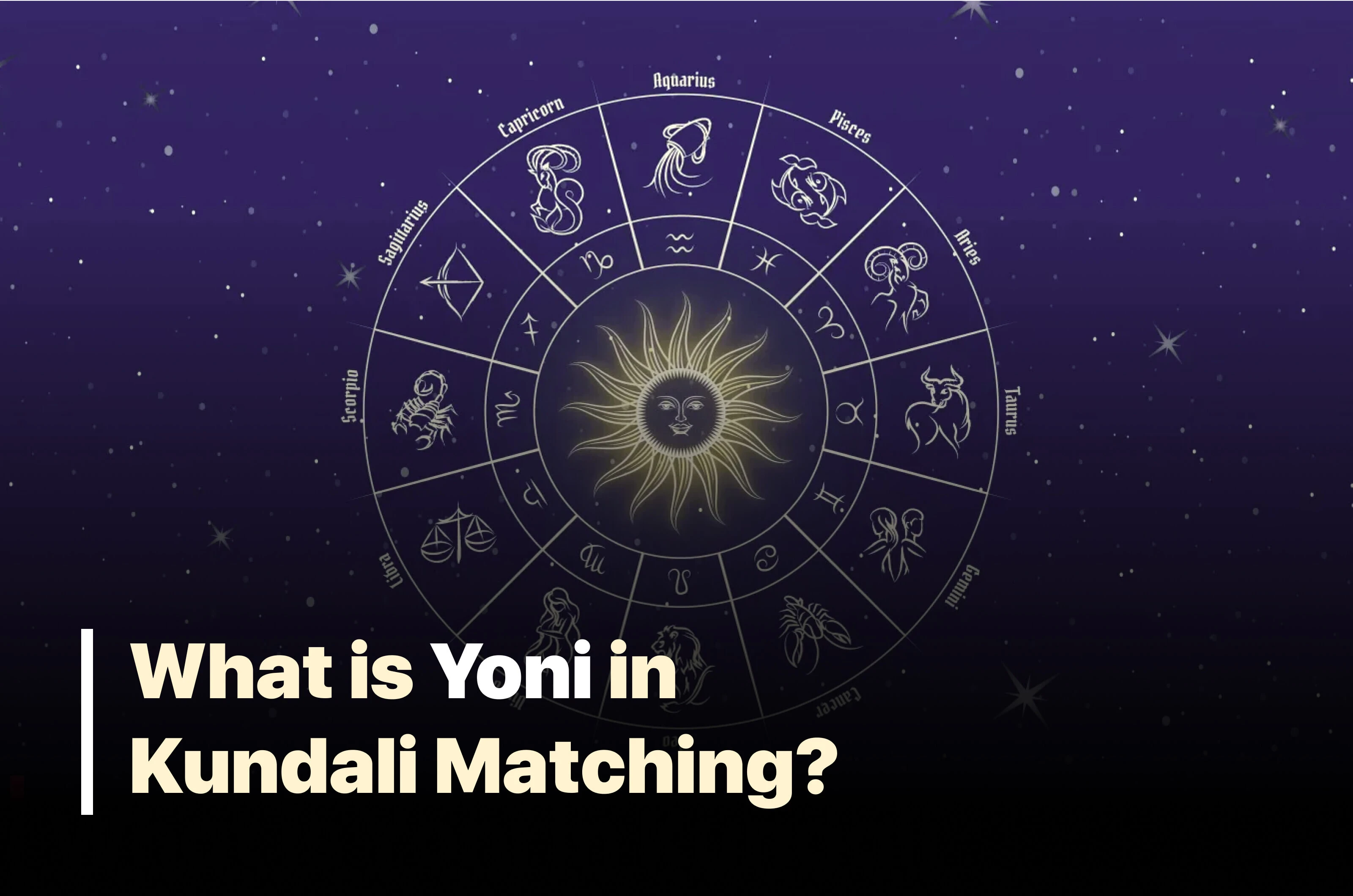 What is yoni in kundali matching