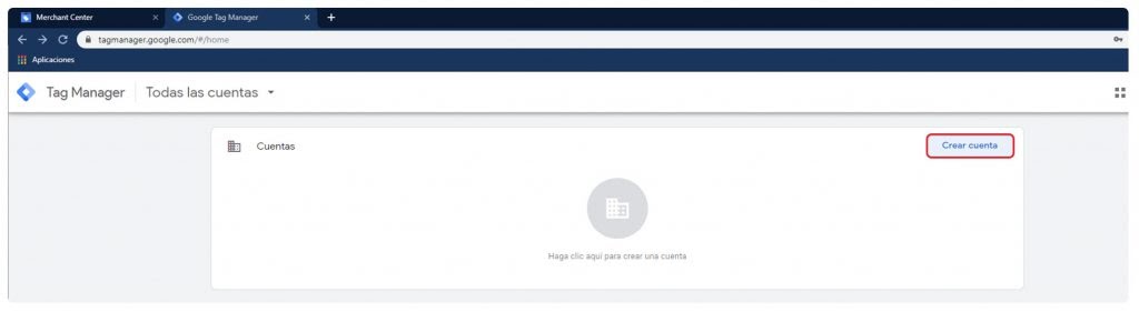 Tag Manager verificación