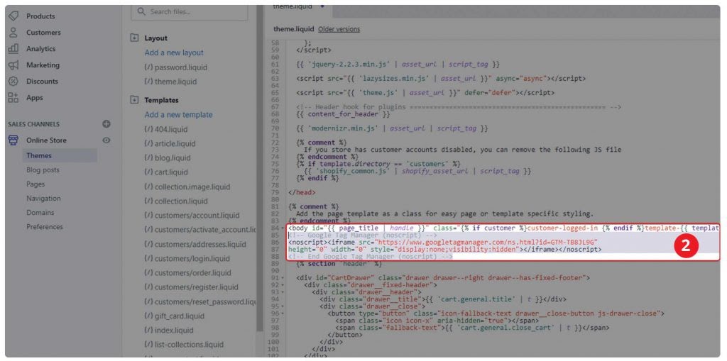 google merchant center shopify