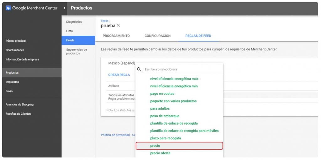 Errores en página movil