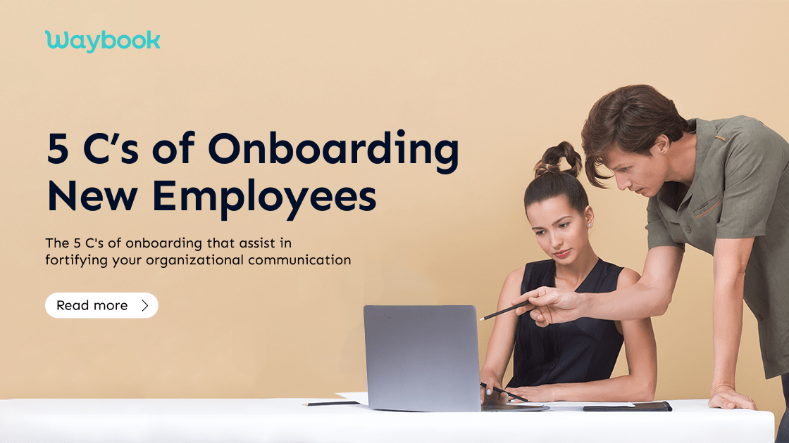 What are 5 C's of Onboarding for New Employees | Waybook Blog