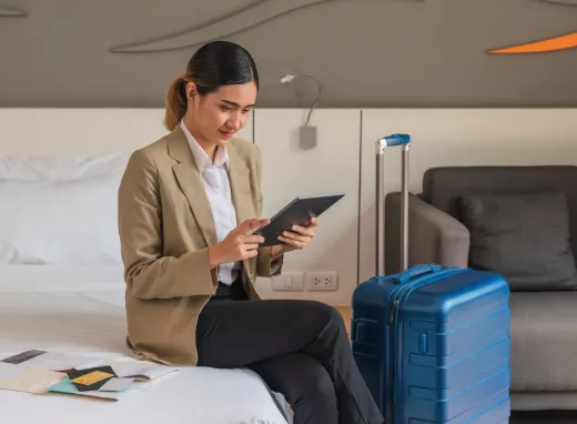 Digital workout machines - A woman working out on a strength training machine.