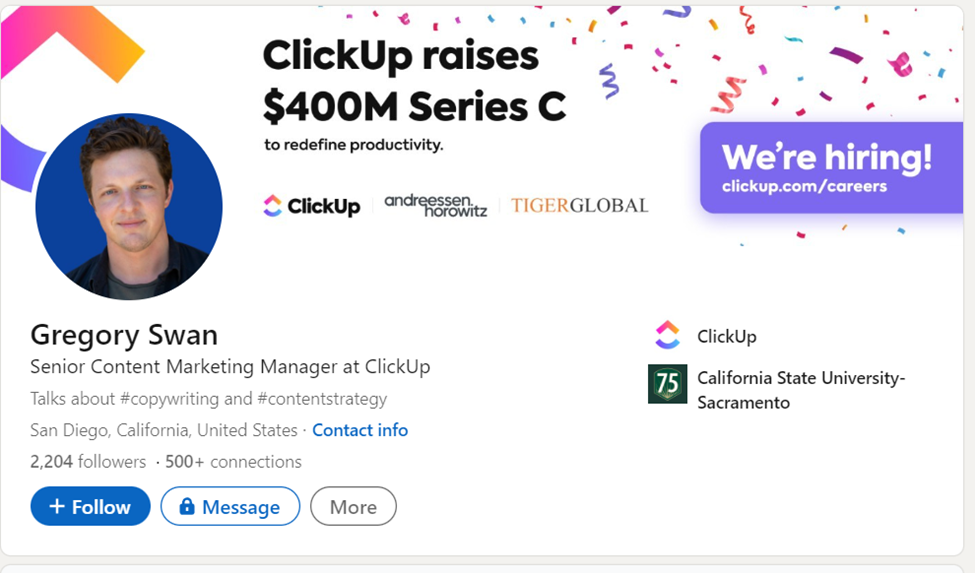 linkedin profile outreach