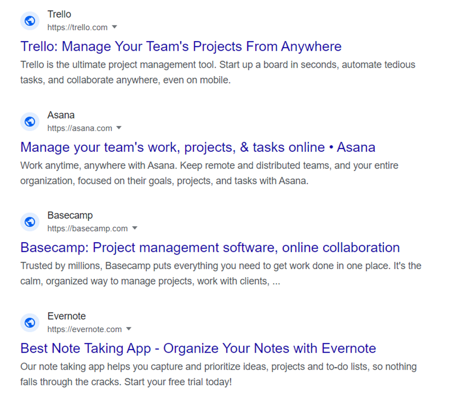 using google for competitor analysis