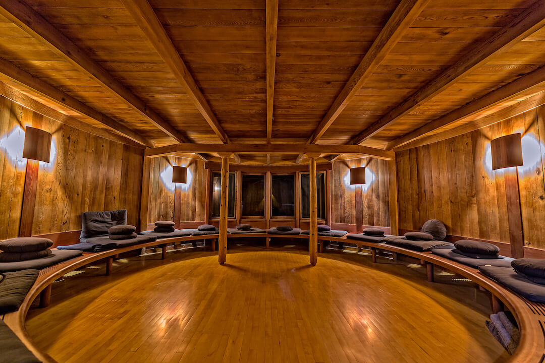 Esalen's Meditation Hut is available 24 hours for silent contemplation.