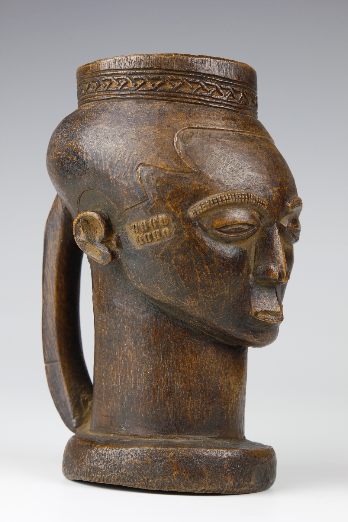 1940's - 1950's Zulu Milk Pail (Ithunga) With Low-Relief V-Shaped ...