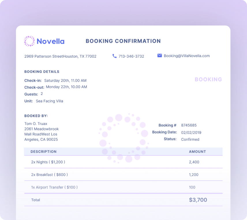 Booking Confirmation Form OCR & Automated Workflows