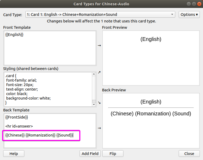 AwesomeTTS Creating Audio Flashcards in Mandarin or Cantonese
