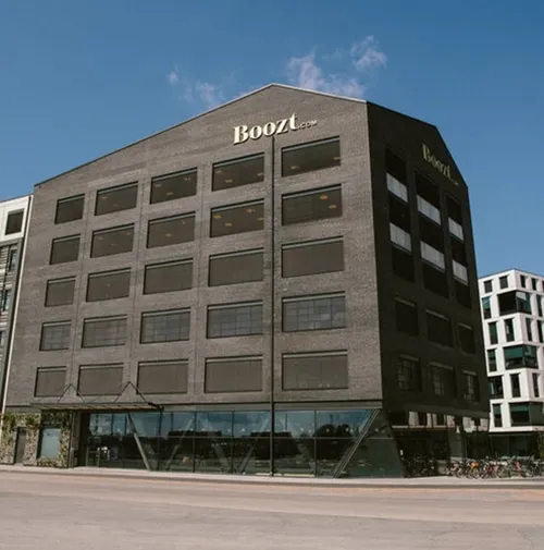 Boozt HQ building view from the front. Photo.