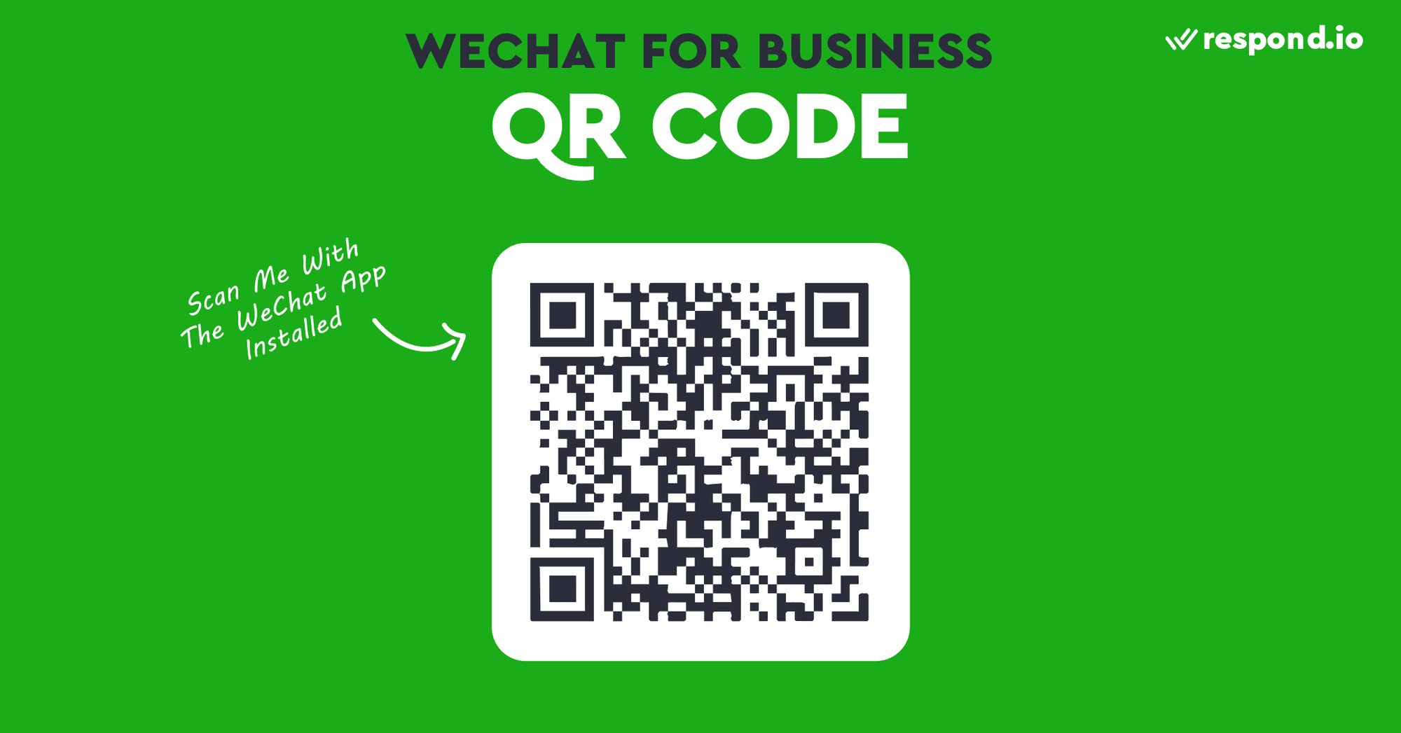 This is a picture of the QR code of a WeChat Official Account. QR codes can convert offline traffic like foot traffic in a store to WeChat Official Account followers. QR codes can also be used on a website or in emails you send to customers. A WeChat Official Account QR code can be found on the WeChat Official Accounts platform. Since the QR Code only works if users have the WeChat app installed on their phones. It’s important to put a WeChat logo somewhere next to the QR code. The QR code created by the WeChat official accounts platform already the WeChat logo included.