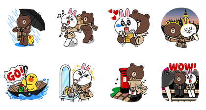 Collaboration with Burberry to produce these branded stickers.