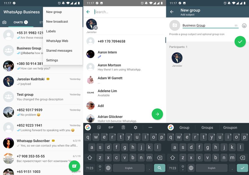 นี่คือรูปภาพของวิธีสร้างกลุ่ม WhatsApp และวิธีแก้ไขชื่อกลุ่ม WhatsApp